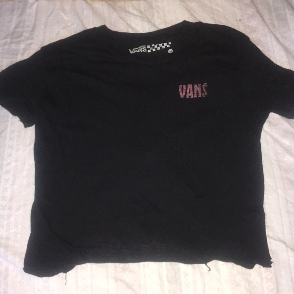 vans black t shirt